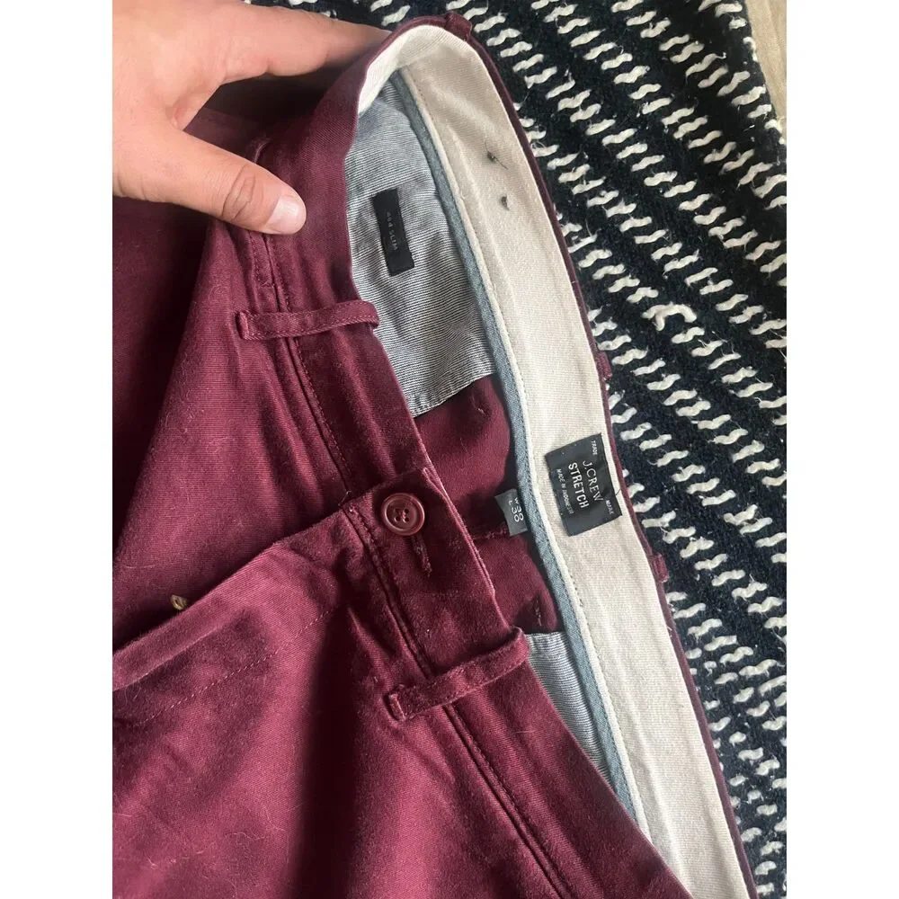 J.Crew Maroon Stretch 770 Chinos